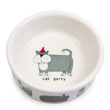 Миска керамічна Cat party TX-4008 02л/12см