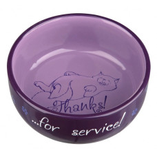 Миска керамічна "Thanks for Service" 0.3л/11см TX-24793 лілова