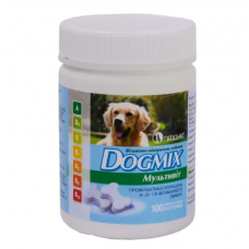 DOGMIX Мультивіт (100 таблеток) Вітамінно-мінеральна добавка для собак та цуценят