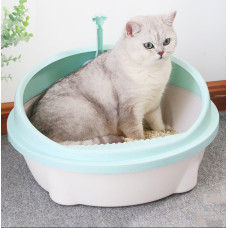 Котячий туалетний лоток із лопаткою (м'ятний)
