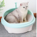Котячий туалетний лоток із лопаткою (м'ятний)