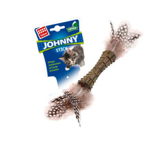 Дражнилка для котів Спресована котяча м'ята з пір'ям довжина 8 см GiGwi Catnip
