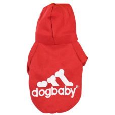 Толстовка "dogbaby" для собак та котів, розмір S, червона