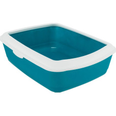 Туалет для кішок із рамкою Trixie "Classic Litter Tray" бірюза 37*15*47 см (TX-40180)