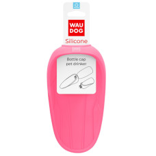 Поїлка-насадка на пляшку WAUDOG Silicone, рожева, 165х90 мм