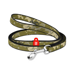 Повідець WAUDOG Nylon, малюнок "Мілітарі", ширина - 10мм, довжина 122см
