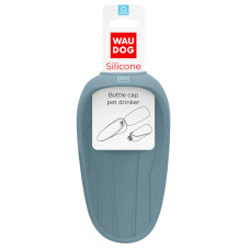 Поїлка-насадка на пляшку WAUDOG Silicone, сіра, 165х90 мм