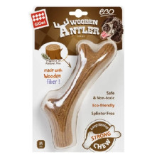Іграшка для собак Ріг жувальний GiGwi Wooden Antler, дерево, полімер, S