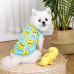 Футболка для собак і котів "Звірята качечки" розмір XL 40*45 см, блакитна