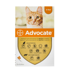 Advocate Bayer краплі для котів до 4 кг (1 піпетка )