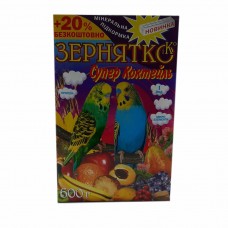 Зернятко для папуг Супер-коктейль 600 гр